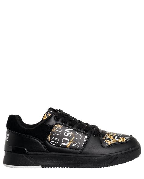 versace jeans sneakers alte black|versace couture men sneakers.